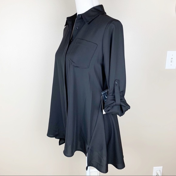 NWT Simply Vera Vera Wang chiffon blouse Size S. - Picture 3 of 8